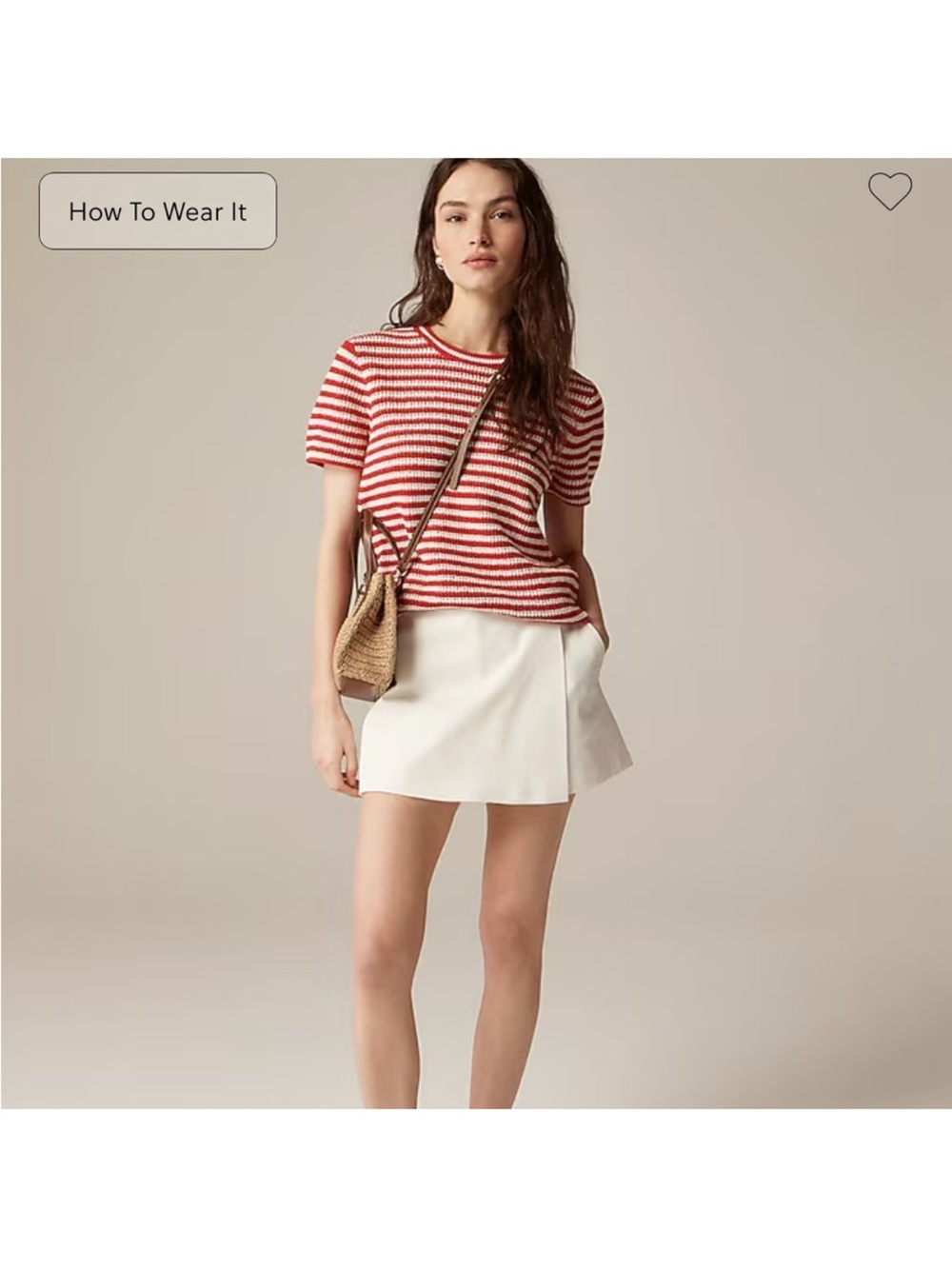 J.Crew wrap front skort  NWT